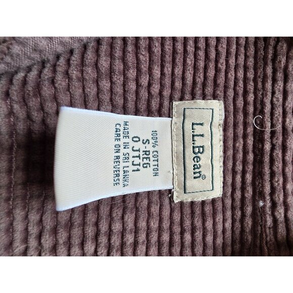 L.L.Bean Womens Waffle Corduroy Button-Up Shirt Brown Size S Regular 100% Cotton - Picture 5 of 7